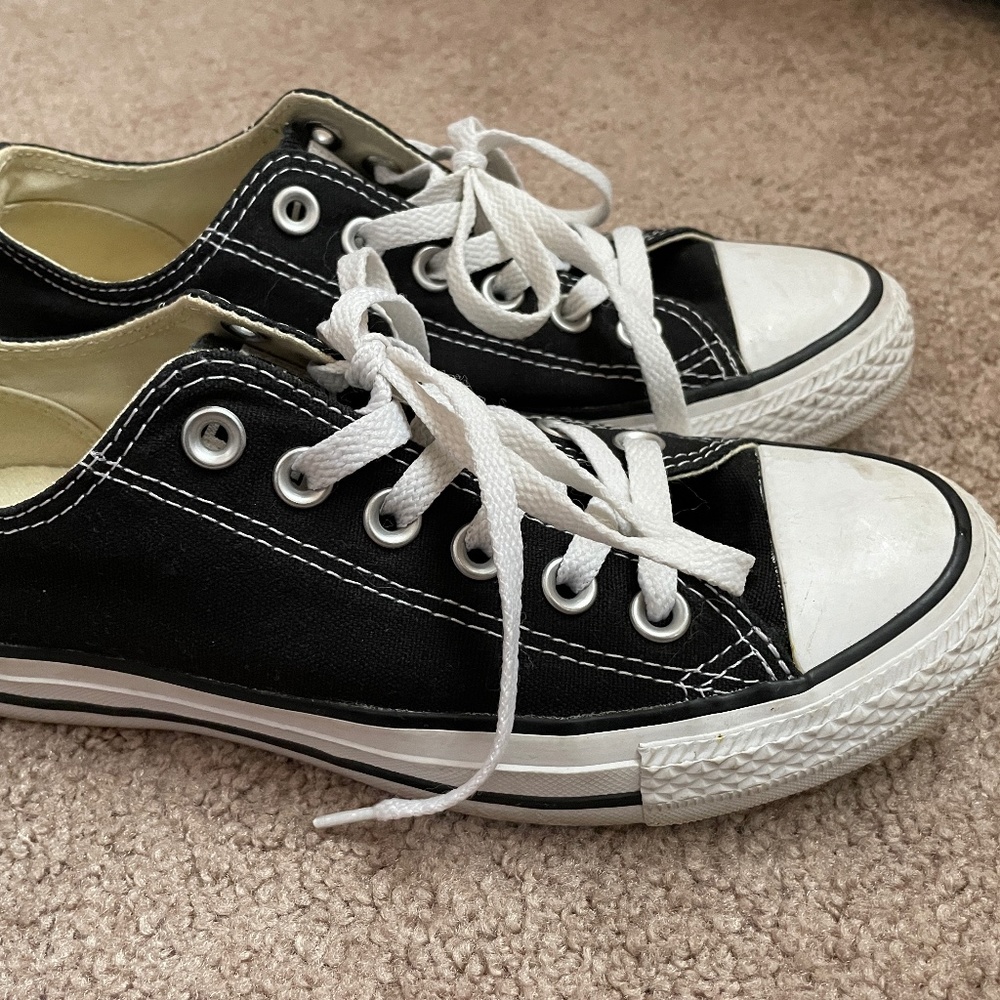 Converse M9166: Chuck Taylor All Star Unisex Ox Low Top Black Sneakers